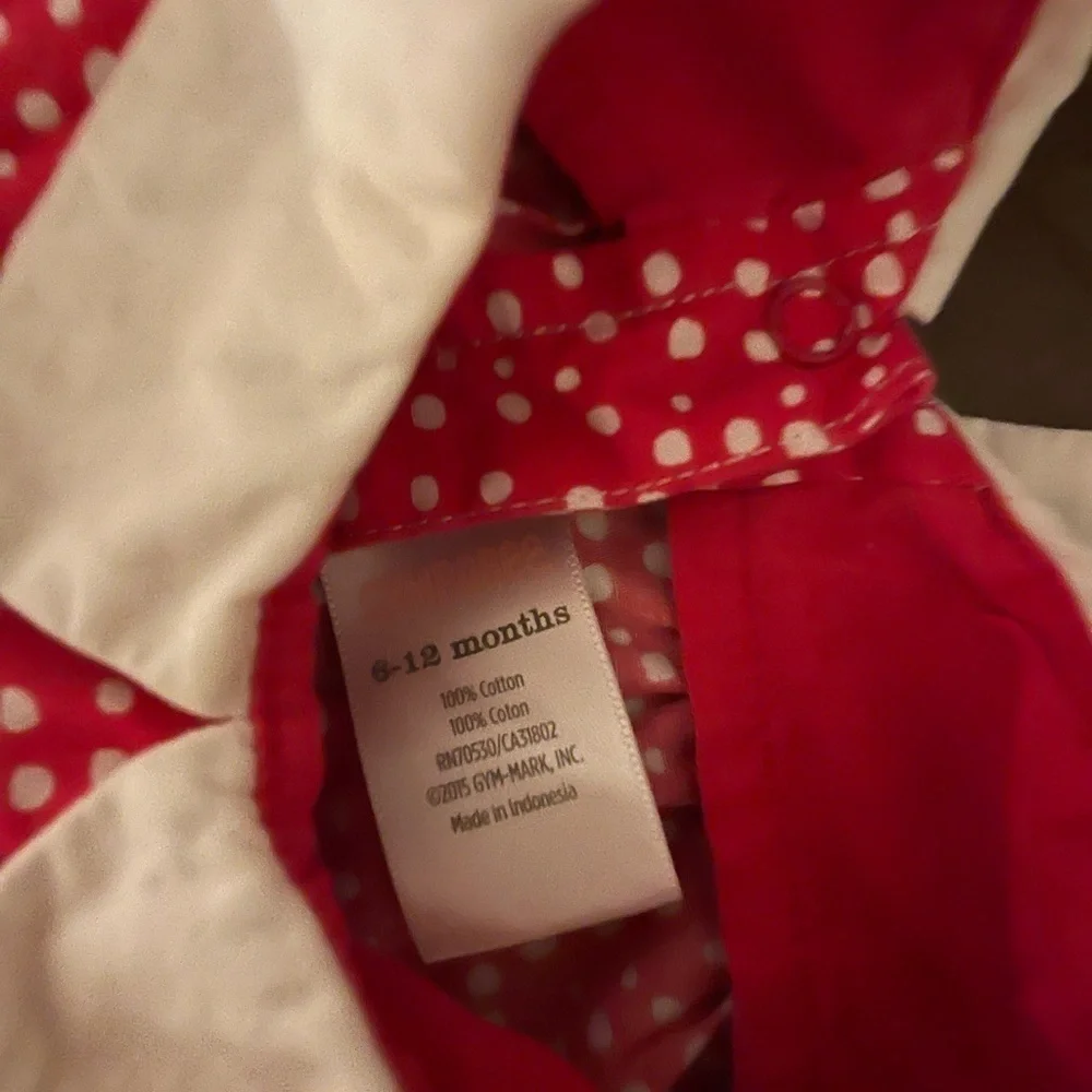 Gymboree | Red Polka Dot Tank top romper |  6-12 mo